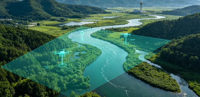 梅江区GEO 全域空间监测筑牢生态屏障，空间技术支撑环境治理与灾害防御